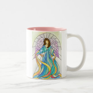 Taza Bicolor Ángel del vitral