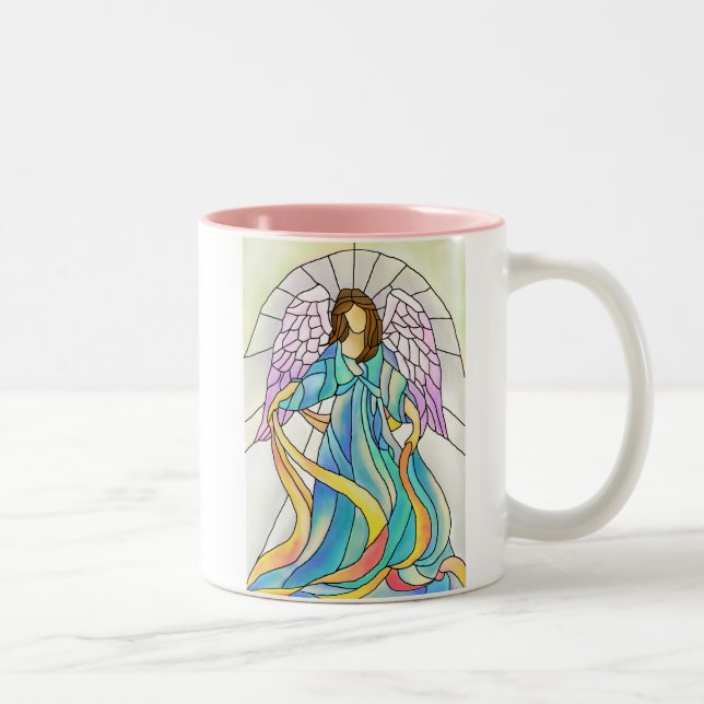 Taza Bicolor Ángel del vitral (Derecha)