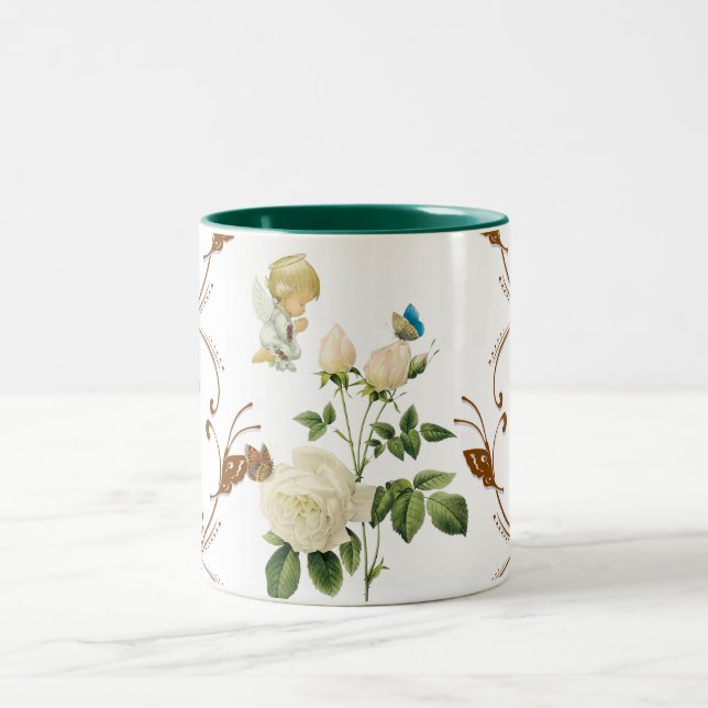 Taza Bicolor Angel Floral Mug (Centro)