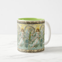 Angel In Blue Two Tone Coffee Mug