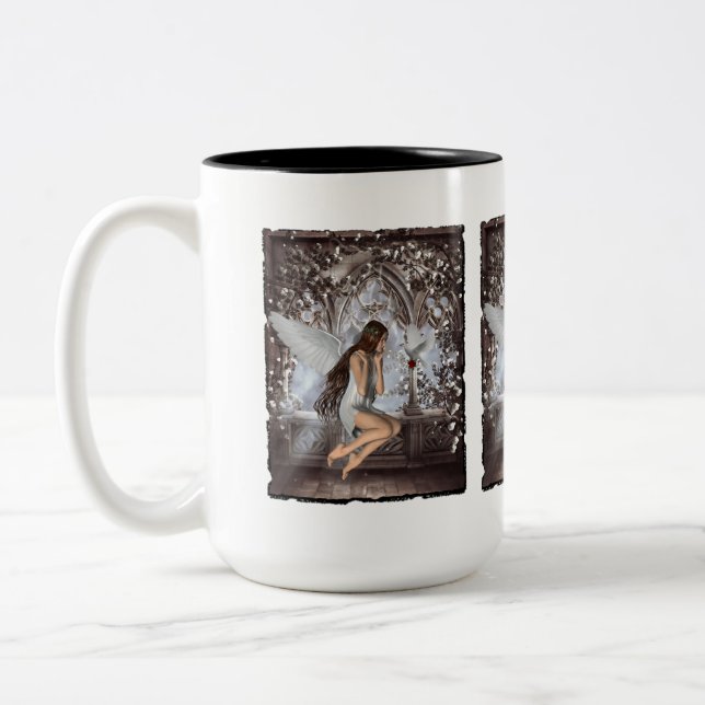 Taza Bicolor Angel y su palo (Izquierda)