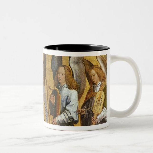 Taza Bicolor Ángeles que tocan los instrumentos musicales (Derecha)