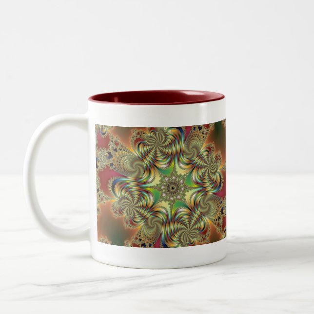 Taza Bicolor Angelus - Fractal Mug (Izquierda)