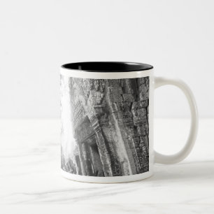 Taza Bicolor Angkor Camboya, detalles Ta Prohm