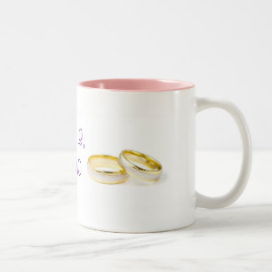 Taza Bicolor Anillos bodas