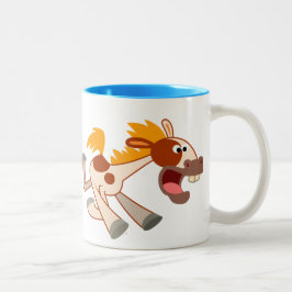 Taza Bicolor Animado Personalizado Pinto Horse Mug