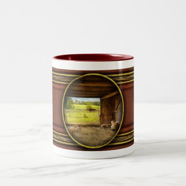 Taza Bicolor Animal - Sheep - Counting sheep (Centro)