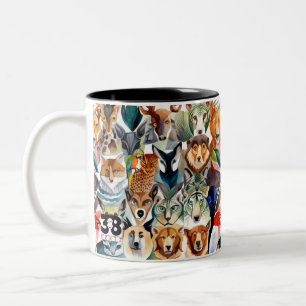 Taza Bicolor Animales asombrosos
