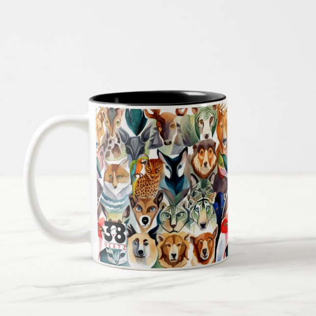 Taza Bicolor Animales asombrosos (Izquierda)