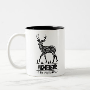 Taza Bicolor Animales del alcohol: Los ciervos el