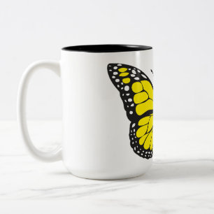 Taza Bicolor Animales, naturaleza, mariposas