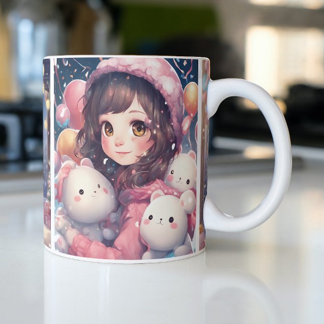 Taza Bicolor Anime (anime coffee mug, anime mug cover, anime mugs for sale, anime funny mug, coffee mug anime logo)