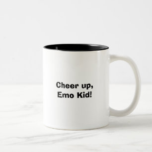 Taza Bicolor ¡Anime para arriba, niño de Emo!