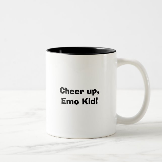 Taza Bicolor ¡Anime para arriba, niño de Emo! (Derecha)