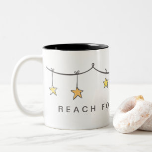 Taza Bicolor Ánimo Alcanza las Estrellas