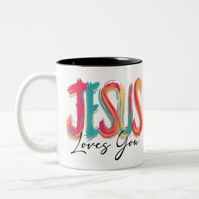 Taza Bicolor Ánimo en la fe (Izquierda)