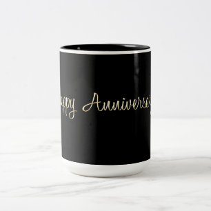 Taza Bicolor Aniversario feliz