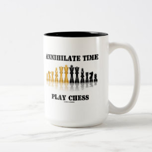 Taza Bicolor Annihilate Time Play Chess (Juego De Ajedrez Refle