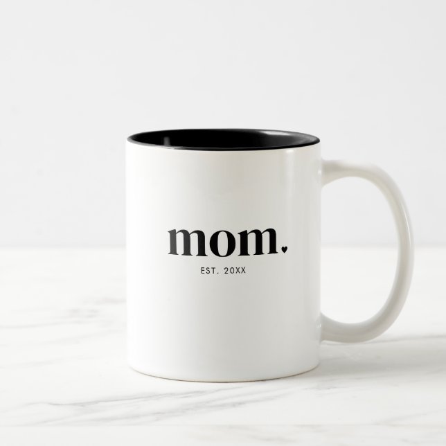 Taza Bicolor Año de fundación de mamá (Derecha)