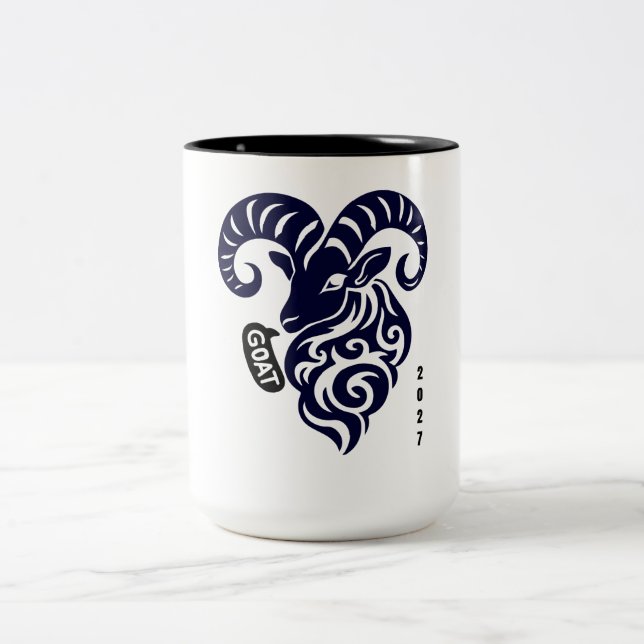 Taza Bicolor Año de la Cabra 2027 (Centro)