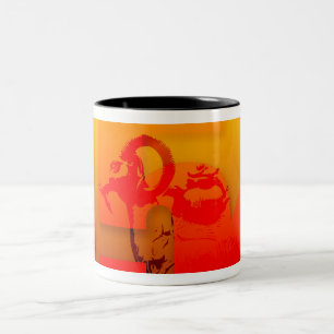Taza Bicolor Año de la oveja de rapaz 2015 - Mug