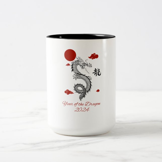 Taza Bicolor Año del Dragón 2024 (Centro)