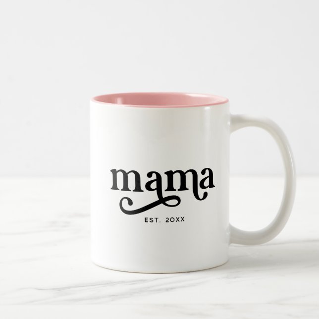 Taza Bicolor Año Mama Retro (Derecha)