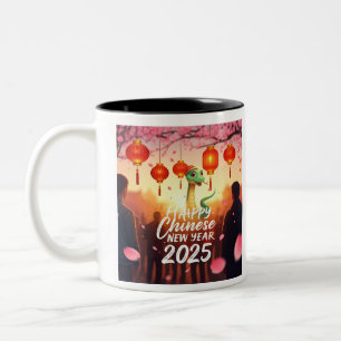 Taza Bicolor Año Nuevo Chino Serpiente