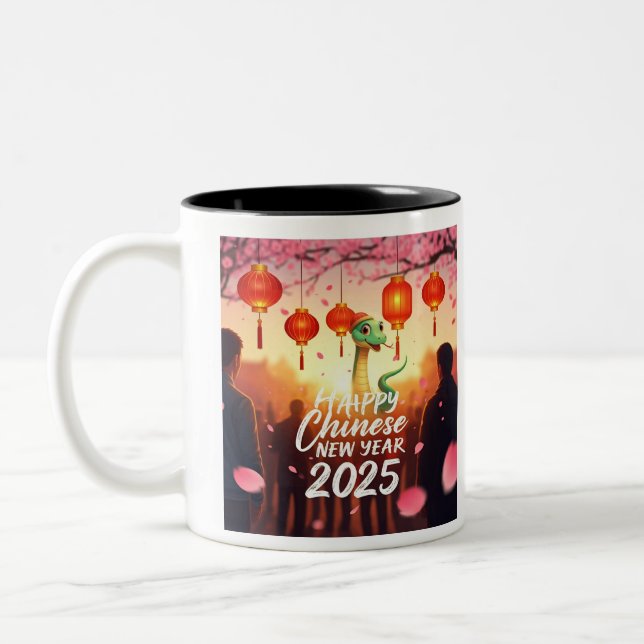 Taza Bicolor Año Nuevo Chino Serpiente (Izquierda)
