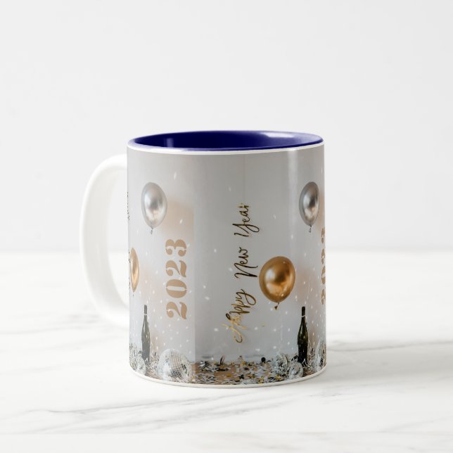 Taza Bicolor Año nuevo Mugs2023 (Anverso izquierdo)