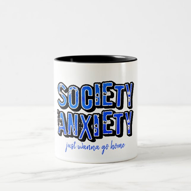 Taza Bicolor Ansiedad social (Centro)