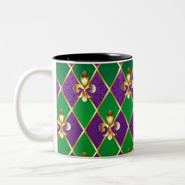 Taza Bicolor Antecedentes de joyas Mardi Gras (Izquierda)
