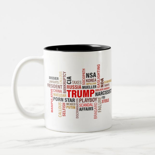 Taza Bicolor Anti Donald Trump 2020 (Izquierda)