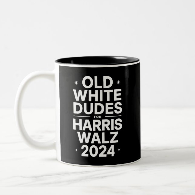 Taza Bicolor Antiguos dueños blancos para la política democráti (Izquierda)