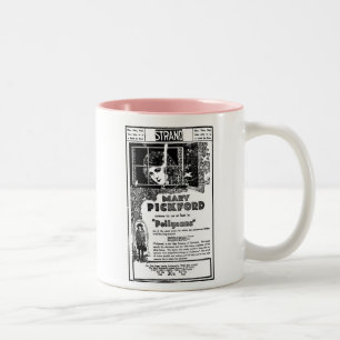 Taza Bicolor Anuncio 1920 de la película de Mary Pickford