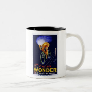 Taza Bicolor Anuncio de maravilla de ciclos vintage
