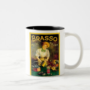 Taza Bicolor Anuncio Metalizado de Brasso