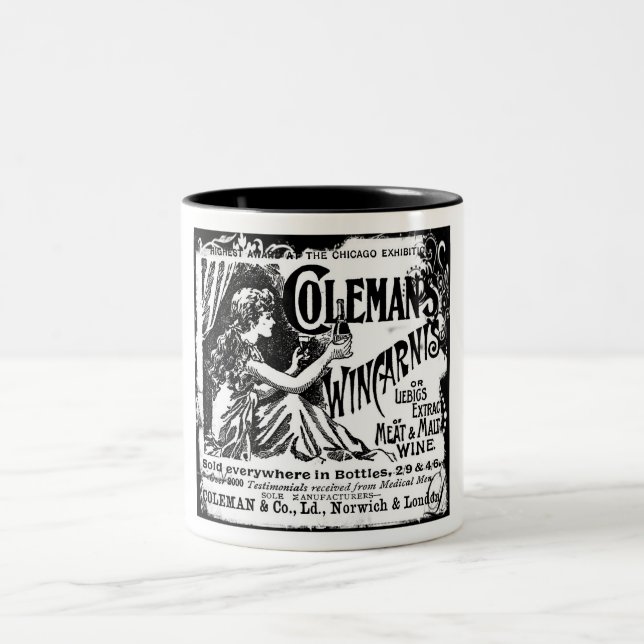 Taza Bicolor Anuncio tónico de Wincarnis (Centro)