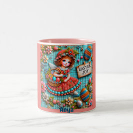 Taza Bicolor ANYA ~ CHICA VINTAGE~ Muy dulce