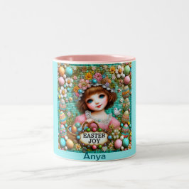 Taza Bicolor ANYA ~ CHICA VINTAGE~ Muy dulce