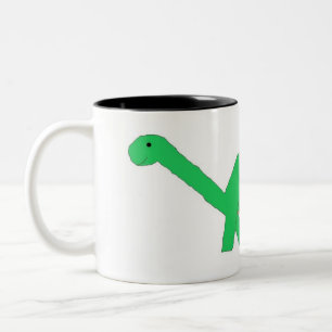 Taza Bicolor Apatosaurus mug