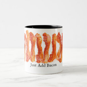 Taza Bicolor Apenas añada el tocino