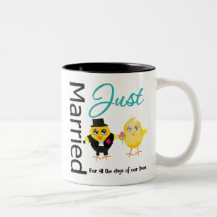 Taza Bicolor Apenas casado para todos los días de nuestras
