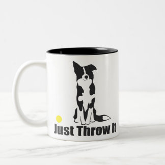 Taza Bicolor Apenas láncelo perro del border collie del |