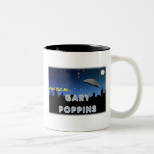 Taza Bicolor Apenas llámeme Gary Poppins