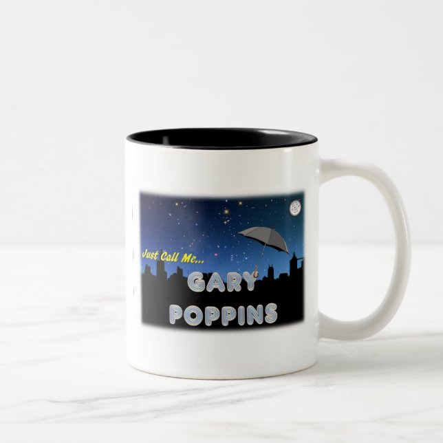 Taza Bicolor Apenas llámeme Gary Poppins (Derecha)