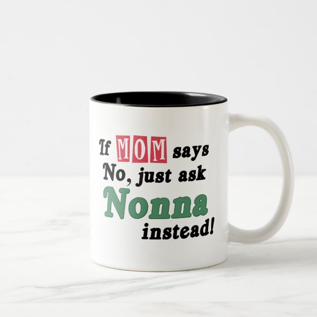 Taza Bicolor Apenas pida Nonna (Derecha)
