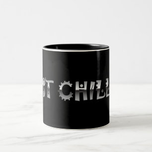 Taza Bicolor Apenas tipo fresco del metal plateado de Chillin