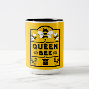Taza Bicolor Apiary Honey Queen Bee