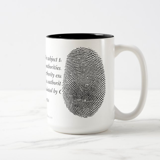 Taza Bicolor Aplicación de la ley (Derecha)